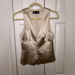 Zara satin blouse